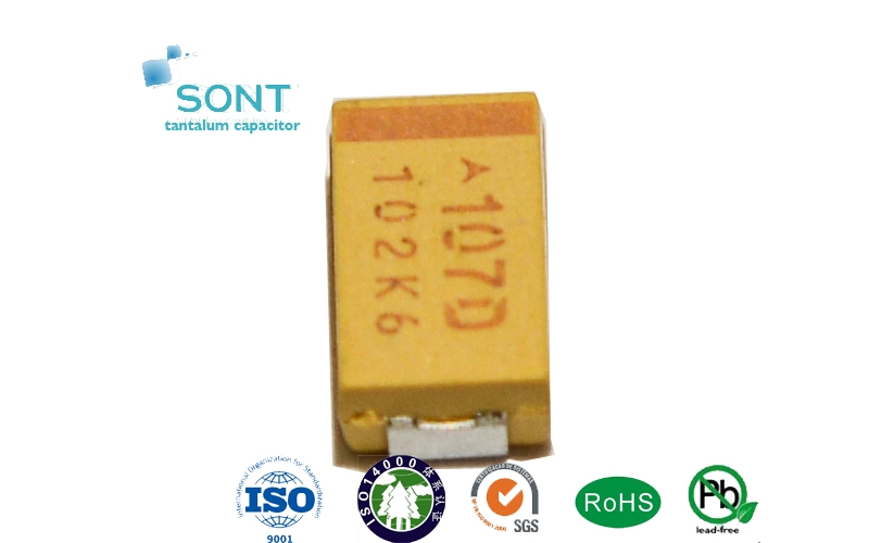 SMD tantalum capacitor107D