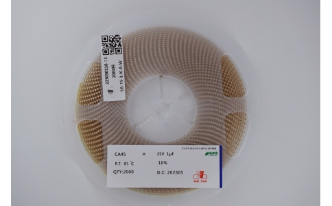 新云钽电容CA45-A-35V-1μF-K